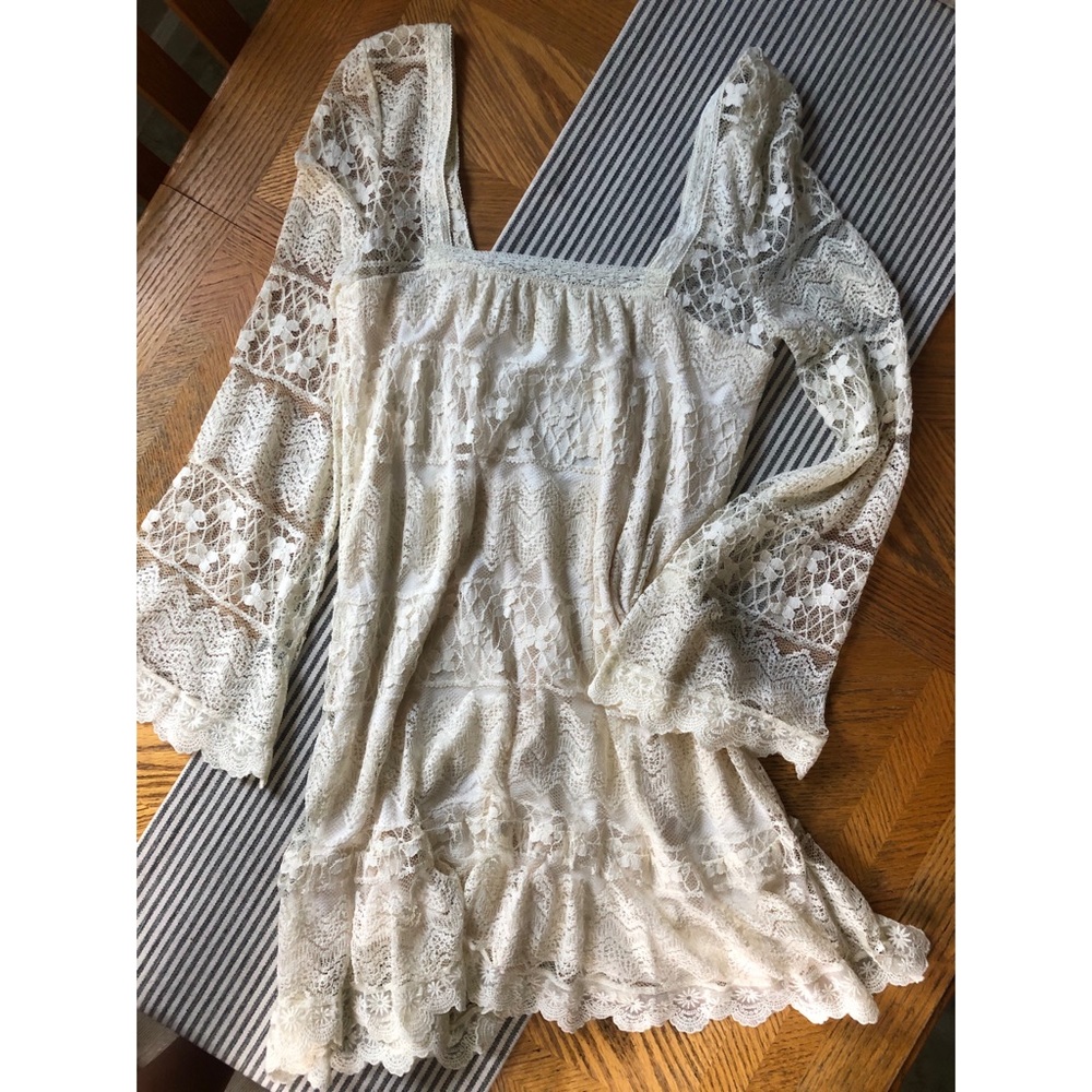 Kimchi Blue Crochet Baby Doll Dress